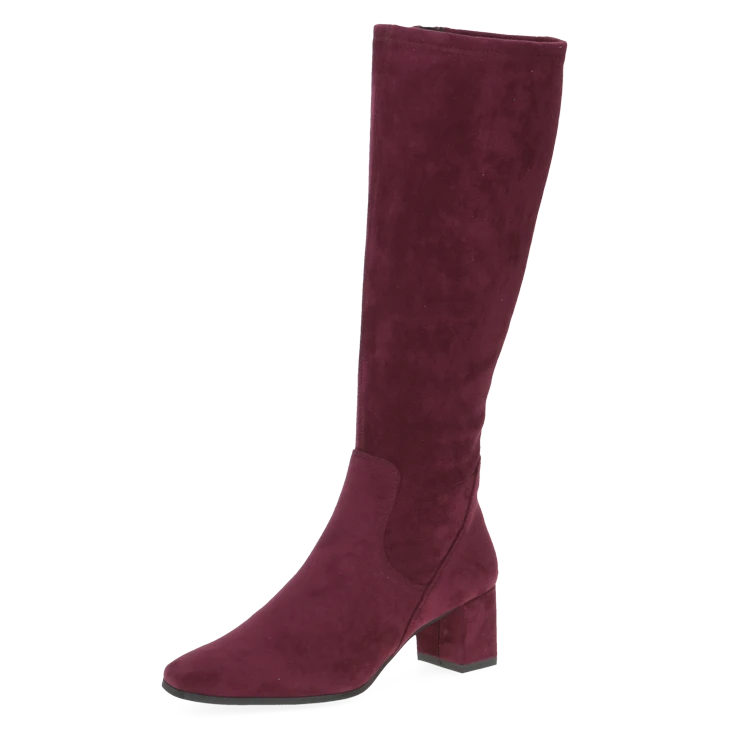 Dámske čižmy CAPRICE stretch burgundy