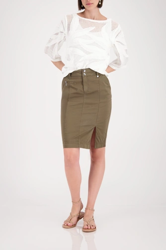 MONARI TROPICAL dámska sukňa khaki (4)