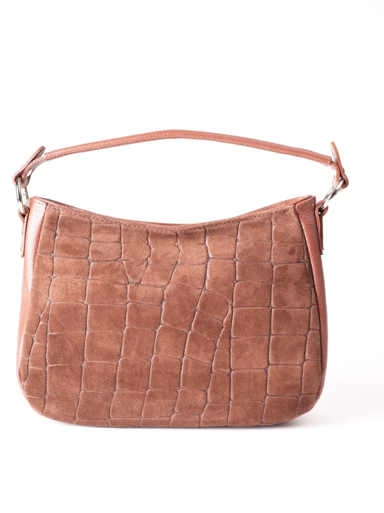 GROSSO BAG dámska kožená kabelka v koňakovej farbe