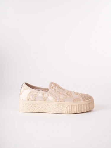 Dámske espadrilky PASS zlaté (2)