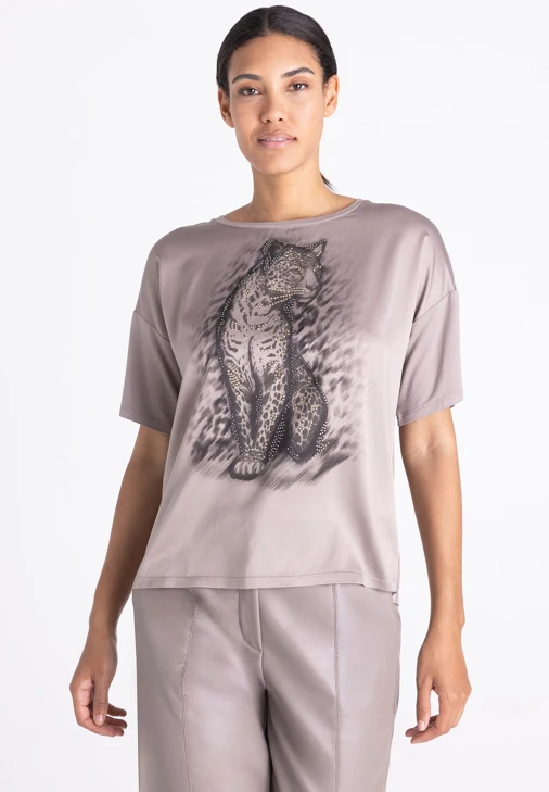 Dámske tričko TUZZI QUIET WILD, farba Taupe