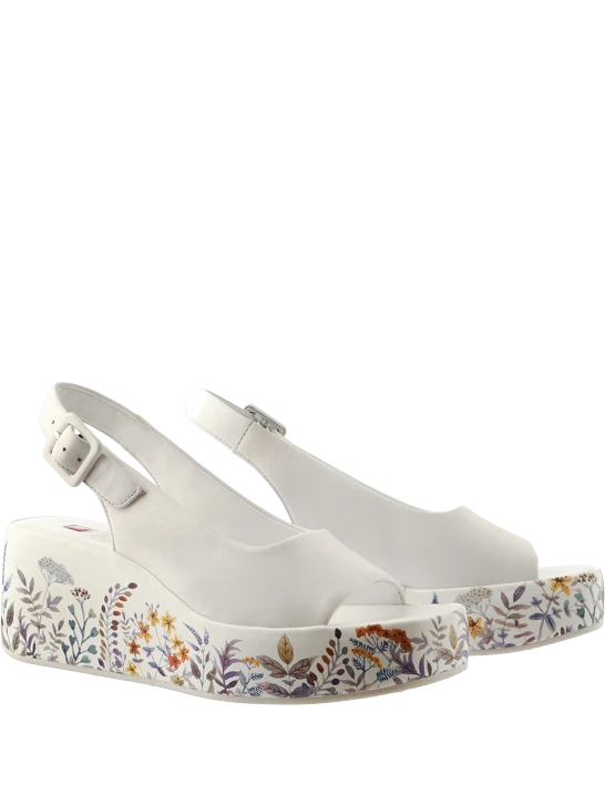 Dámske sandále na platforme HOGL kvetované