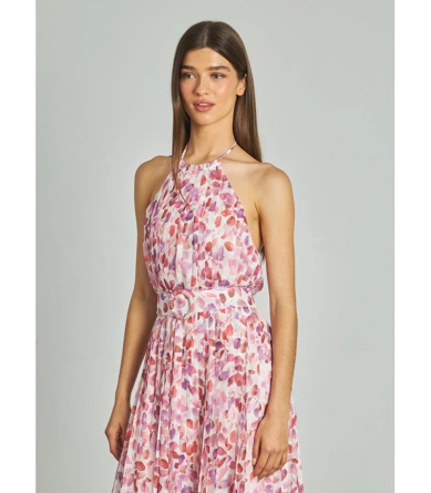 ALMA EN PENA dámske šaty multi pink (1)