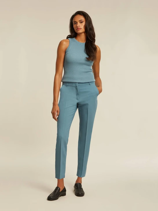 Nohavice Beaumont sivomodré ALIX PANTS