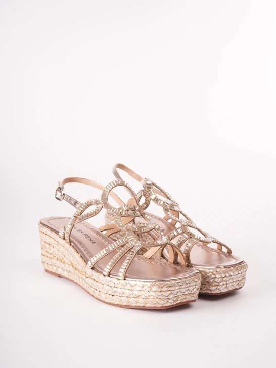 ALMA EN PENA dámske espadrilky bronzové