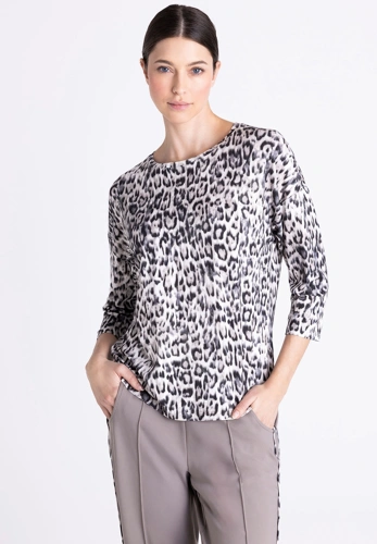 Dámske tričko TUZZI QUIET WILD s leopardovým vzorom a kimono rukávmi Dámske tričko TUZZI QUIET WILD s leopardovým vzorom a kimono rukávmi