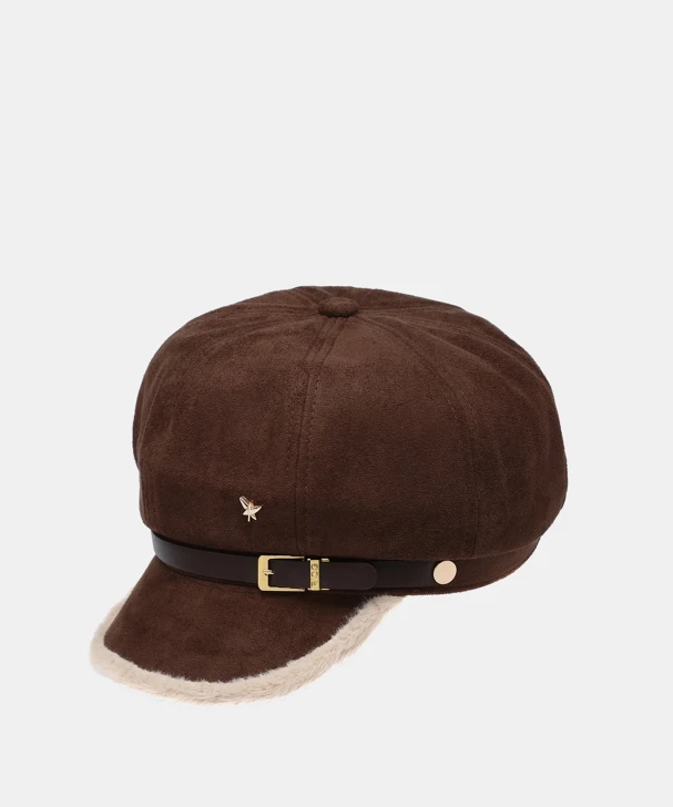 PEPE moll GORRO dámska baretka s klobúkom, hnedá